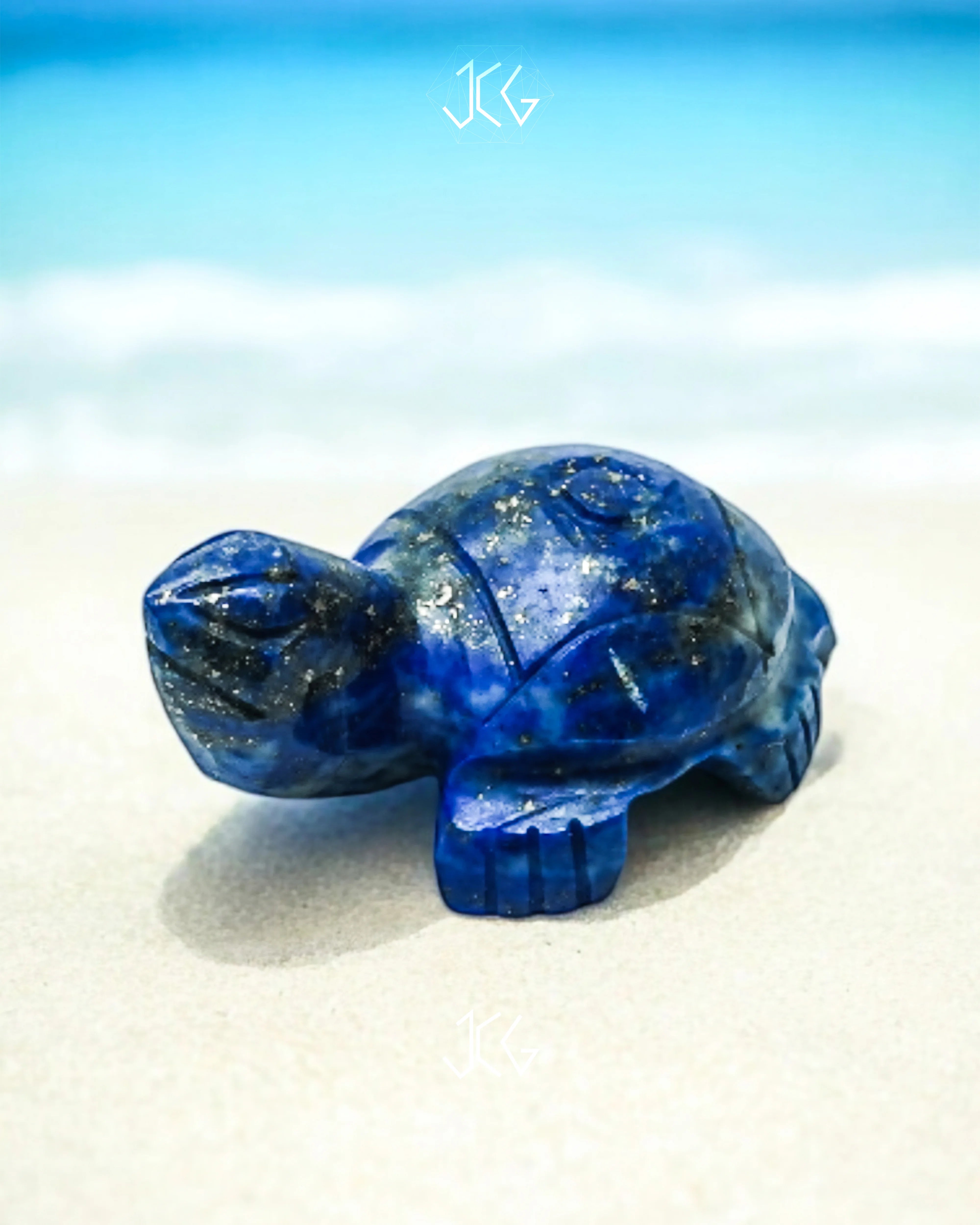 Lapis Turtle Jaipur Crystal Gems
